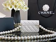 Chanel Clutch with Chain in Imitation Pearls White Size 9.5 x 15.2 x 3.5 cm - 5