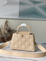 Louis Vuitton Capucines BB Damier Quilt Lambskin Creme M59225 27 x 18 x 9 cm - 1