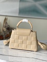 Louis Vuitton Capucines BB Damier Quilt Lambskin Creme M59225 27 x 18 x 9 cm - 5