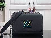 Louis Vuitton Twist MM Epi Grain Leather Black Size 23 x 17 x 9.5 cm - 1