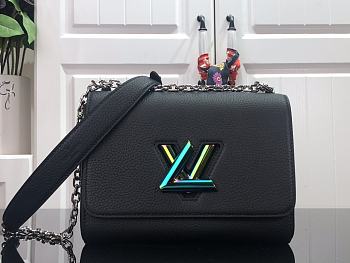 Louis Vuitton Twist MM Epi Grain Leather Black Size 23 x 17 x 9.5 cm