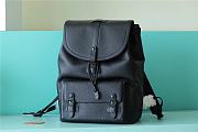 LV Christopher Slim Backpack Black Taurillon Leather M58644 Size 30 x 42 x 17 cm - 1