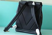 LV Christopher Slim Backpack Black Taurillon Leather M58644 Size 30 x 42 x 17 cm - 6