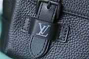 LV Christopher Slim Backpack Black Taurillon Leather M58644 Size 30 x 42 x 17 cm - 4