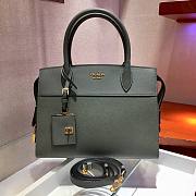 Prada Saffiano Leather Esplanade Bag Gray 1BA046 Size 30 x 22 x 14 cm - 1