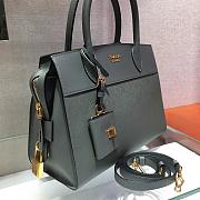 Prada Saffiano Leather Esplanade Bag Gray 1BA046 Size 30 x 22 x 14 cm - 6