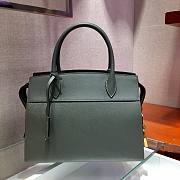 Prada Saffiano Leather Esplanade Bag Gray 1BA046 Size 30 x 22 x 14 cm - 5