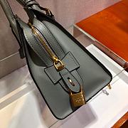 Prada Saffiano Leather Esplanade Bag Gray 1BA046 Size 30 x 22 x 14 cm - 4