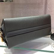 Prada Saffiano Leather Esplanade Bag Gray 1BA046 Size 30 x 22 x 14 cm - 2