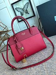 Prada Saffiano Leather Esplanade Bag Red 1BA046 Size 30 x 22 x 14 cm - 4