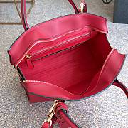 Prada Saffiano Leather Esplanade Bag Red 1BA046 Size 30 x 22 x 14 cm - 3