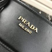 Prada Saffiano Leather Esplanade Bag Black 1BA046 Size 30 x 22 x 14 cm - 2