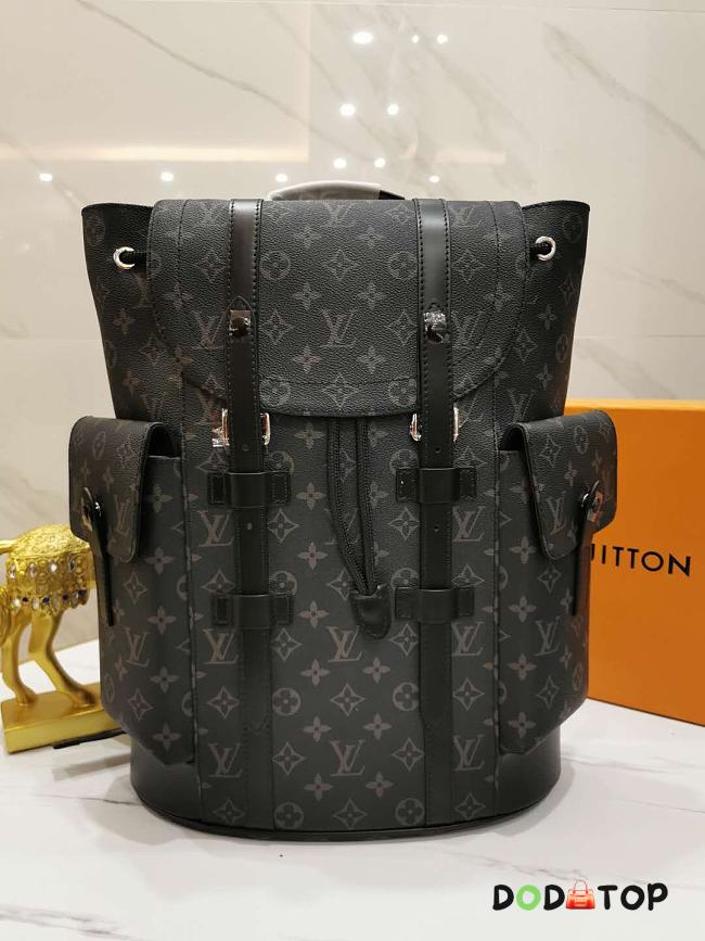 LV Christopher PM Backpack in Monogram Eclipse M41379 Size 34 × 47 x 13 cm - 1