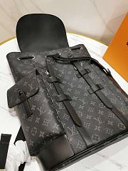 LV Christopher PM Backpack in Monogram Eclipse M41379 Size 34 × 47 x 13 cm - 5