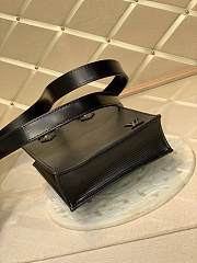 LV Petit Sac Plat Epi Leather Black M69575 Size 14 x 17 x 5 cm - 5