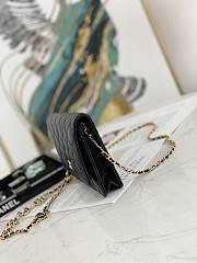 Chanel Wallet On Chain Black AP2298 Size 19.2 × 12.3 x 3.5 cm - 6