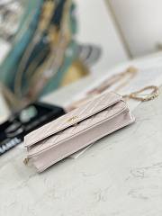 Chanel Wallet On Chain Light Pink AP2298 Size 19.2 × 12.3 x 3.5 cm - 4