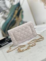 Chanel Wallet On Chain Light Pink AP2298 Size 19.2 × 12.3 x 3.5 cm - 6