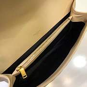 YSL Large College Tote Gold Metal Beige Leather 392738 32 x 20 x 8.5 cm - 5