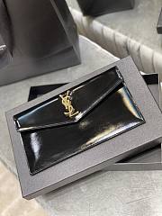 YSL Uptown Pouch In Smooth Leather Black 565739 Size 27×16×2 cm - 5