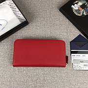 Prada Large Saffiano Leather Wallet Red 1ML506 Size 20 x 10 cm - 2
