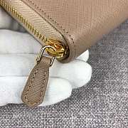 Prada Large Saffiano Leather Wallet Beige 1ML506 Size 20 x 10 cm - 4
