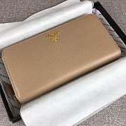 Prada Large Saffiano Leather Wallet Beige 1ML506 Size 20 x 10 cm - 5