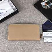 Prada Large Saffiano Leather Wallet Beige 1ML506 Size 20 x 10 cm - 2