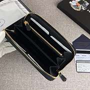 Prada Large Saffiano Leather Wallet Black 1ML506 Size 20 x 10 cm - 3