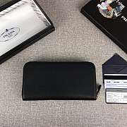 Prada Large Saffiano Leather Wallet Black 1ML506 Size 20 x 10 cm - 2