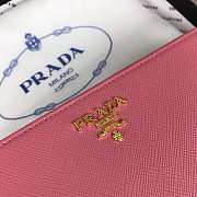 Prada Large Saffiano Leather Wallet Petal Pink 1ML506 Size 20 x 10 cm - 6