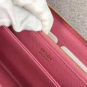 Prada Large Saffiano Leather Wallet Petal Pink 1ML506 Size 20 x 10 cm - 5