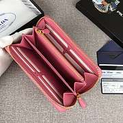 Prada Large Saffiano Leather Wallet Petal Pink 1ML506 Size 20 x 10 cm - 3