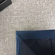 Prada Small Saffiano Leather Wallet Navy Blue 1MV204 Size 11.2 x 8.5 cm - 3