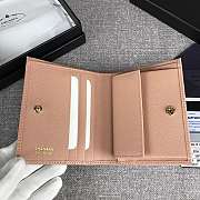 Prada Small Saffiano Leather Wallet Light Beige 1MV204 Size 11.2 x 8.5 cm - 3