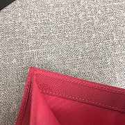 Prada Small Saffiano Leather Wallet Rose Red 1MV204 Size 11.2 x 8.5 cm - 4
