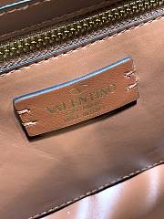 Valentino Large Roman Stud Shoulder Bag Brown Size 30 x 20 x 12 cm - 6