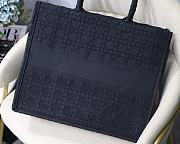Dior Book Tote Cannage Embroidered Black M1286 Size 41.5 x 32 x 5 cm - 4