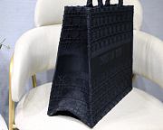 Dior Book Tote Cannage Embroidered Black M1286 Size 41.5 x 32 x 5 cm - 5