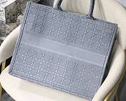 Dior Book Tote Cannage Embroidered Gray M1286 Size 41.5 x 32 x 5 cm - 6