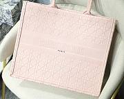 Dior Book Tote Cannage Embroidered Light Pink M1286 Size 41.5 x 32 x 5 cm - 6