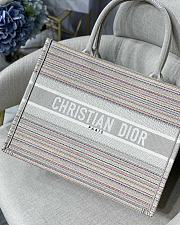 Dior Book Tote Multicolor Stripes Embroidery M1296 Size 36.5 x 28 x 14 cm - 6
