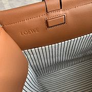 Loewe Large Cushion Tote Bag Canvas And Calfskin Light Oat 35 x 27 x 19 cm - 5