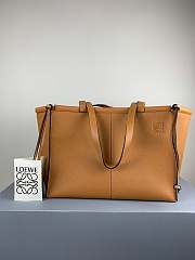 Loewe Large Cushion Tote Bag Calfskin Brown Size 35 x 27 x 19 cm - 1