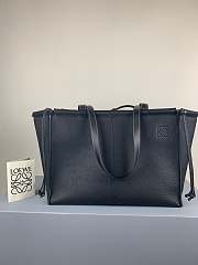 Loewe Large Cushion Tote Bag Calfskin Black Size 35 x 27 x 19 cm - 1