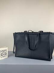 Loewe Large Cushion Tote Bag Calfskin Black Size 35 x 27 x 19 cm - 6