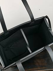 Loewe Large Cushion Tote Bag Canvas And Calfskin Black Size 35 x 27 x 19 cm - 4
