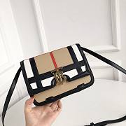 Burberry Small Vintage Check Leather TB Bag Beige Size 21 x 16 x 6 cm - 4