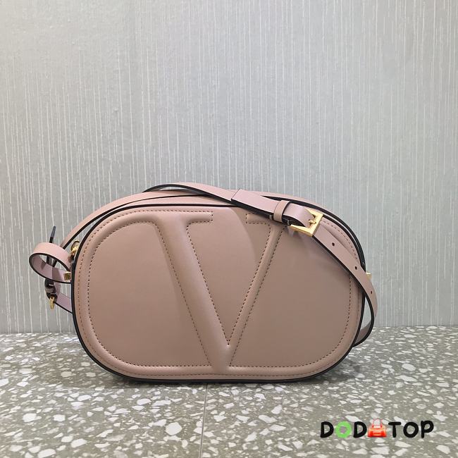 Valentino V Logo Cross Body Camera Bag Rose Cannelle Size 25 x 15.5 x 6 cm - 1