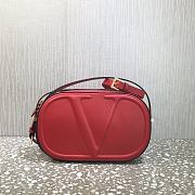 Valentino V Logo Cross Body Camera Bag Red Size 25 x 15.5 x 6 cm - 1